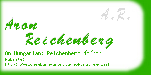 aron reichenberg business card